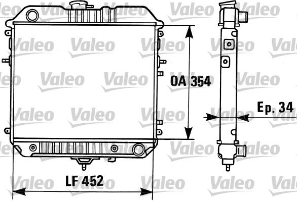 Valeo 819306 - Радіатор, охолодження двигуна autozip.com.ua