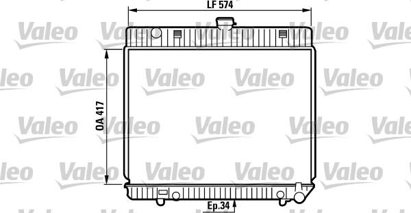 Valeo 819216 - Радіатор, охолодження двигуна autozip.com.ua