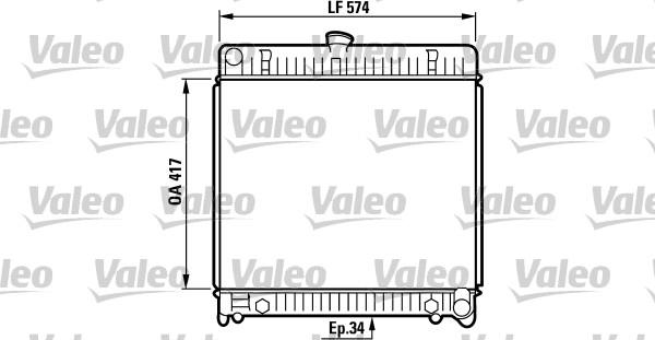 Valeo 819217 - Радіатор, охолодження двигуна autozip.com.ua