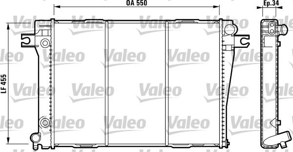 Valeo 819271 - Радіатор, охолодження двигуна autozip.com.ua