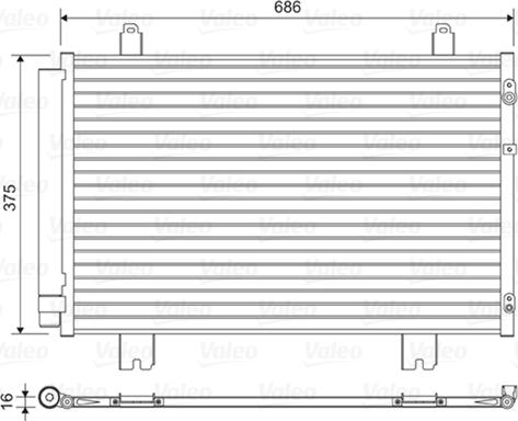 Valeo 814450 - Конденсатор, кондиціонер autozip.com.ua