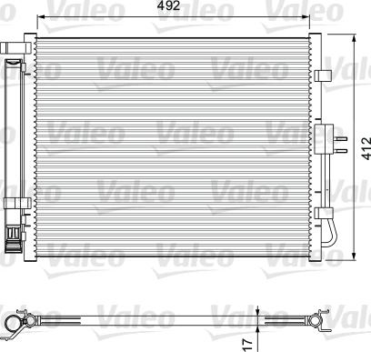 Valeo 814402 - Конденсатор, кондиціонер autozip.com.ua