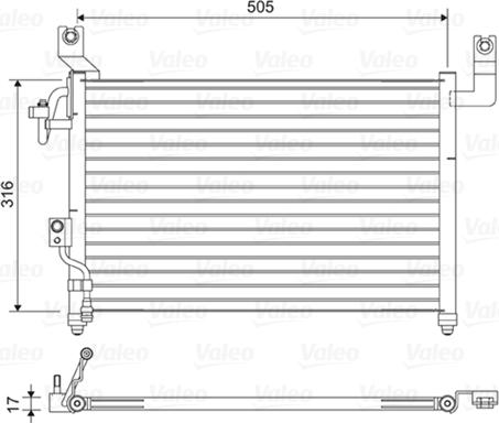 Valeo 814427 - Конденсатор, кондиціонер autozip.com.ua