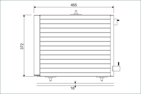 VALEO 814095 - Конденсатор, кондиціонер autozip.com.ua