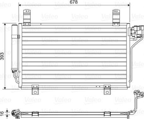 VALEO 814048 - Конденсатор, кондиціонер autozip.com.ua