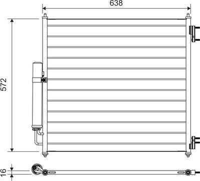 Valeo 814053 - Конденсатор, кондиціонер autozip.com.ua