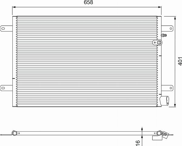VALEO 814004 - Конденсатор, кондиціонер autozip.com.ua