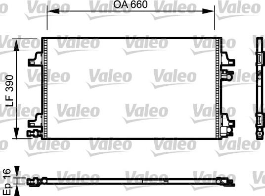 Valeo 814006 - Конденсатор, кондиціонер autozip.com.ua