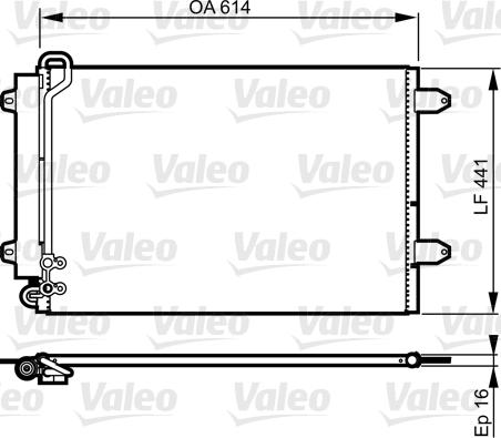 VALEO 814002 - Конденсатор, кондиціонер autozip.com.ua