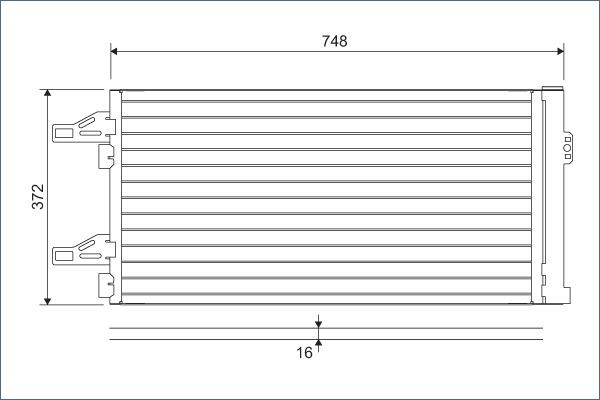 VALEO 814085 - Конденсатор, кондиціонер autozip.com.ua