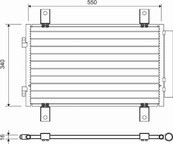 VALEO 814081 - Конденсатор, кондиціонер autozip.com.ua