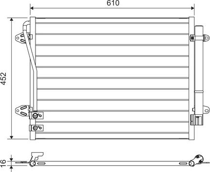VALEO 814039 - Конденсатор, кондиціонер autozip.com.ua