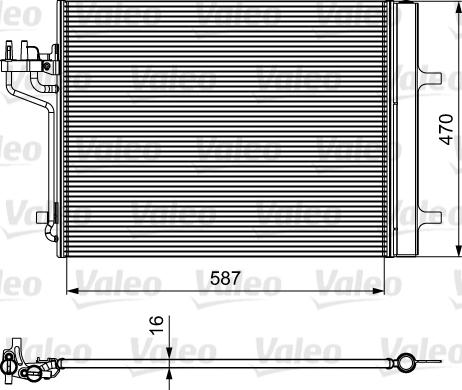 Valeo 814021 - Конденсатор, кондиціонер autozip.com.ua