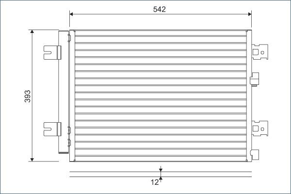 VALEO 814077 - Конденсатор, кондиціонер autozip.com.ua