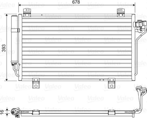 VALEO 814195 - Конденсатор, кондиціонер autozip.com.ua