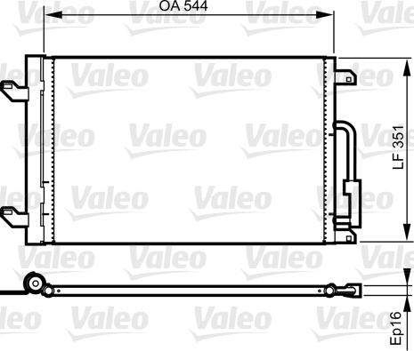 Valeo 814198 - Конденсатор, кондиціонер autozip.com.ua