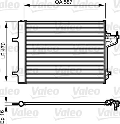 VALEO 814197 - Конденсатор, кондиціонер autozip.com.ua