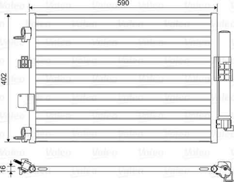 VALEO 814161 - Конденсатор, кондиціонер autozip.com.ua