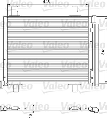 VALEO 814168 - Конденсатор, кондиціонер autozip.com.ua