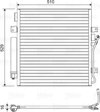 VALEO 814163 - Конденсатор, кондиціонер autozip.com.ua