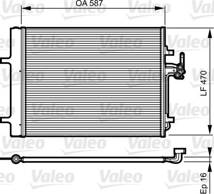 Valeo 814184 - Конденсатор, кондиціонер autozip.com.ua