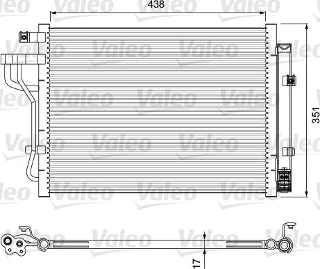 Valeo 814399 - Конденсатор, кондиціонер autozip.com.ua