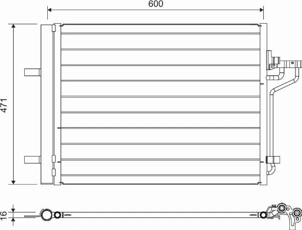 VALEO 814390 - Конденсатор, кондиціонер autozip.com.ua