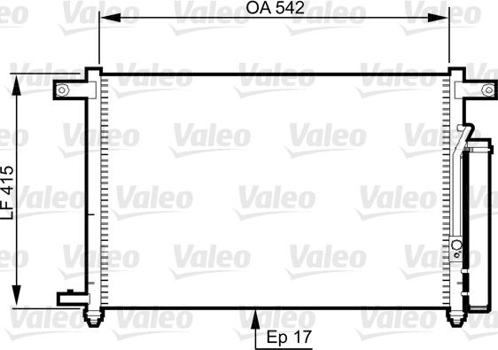 Valeo 814344 - Конденсатор, кондиціонер autozip.com.ua