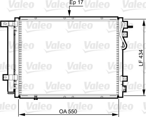 Valeo 814352 - Конденсатор, кондиціонер autozip.com.ua