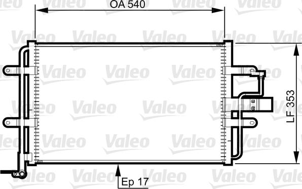 Valeo 814357 - Конденсатор, кондиціонер autozip.com.ua