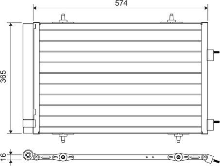 Valeo 814365 - Конденсатор, кондиціонер autozip.com.ua