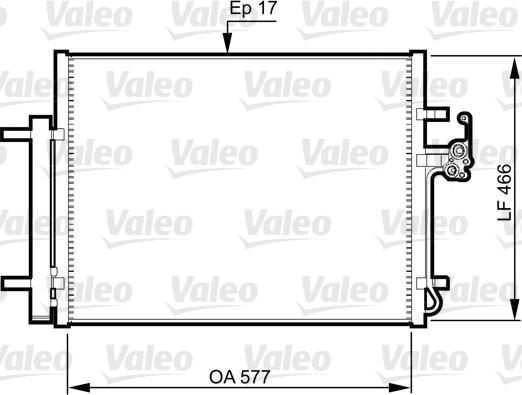 VALEO 814360 - Конденсатор, кондиціонер autozip.com.ua