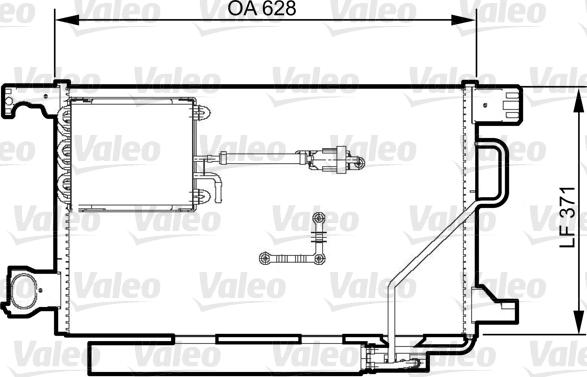 Valeo 814368 - Конденсатор, кондиціонер autozip.com.ua