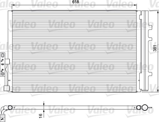 VALEO 814386 - Конденсатор, кондиціонер autozip.com.ua
