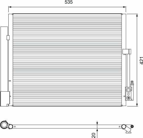 VALEO 814382 - Конденсатор, кондиціонер autozip.com.ua