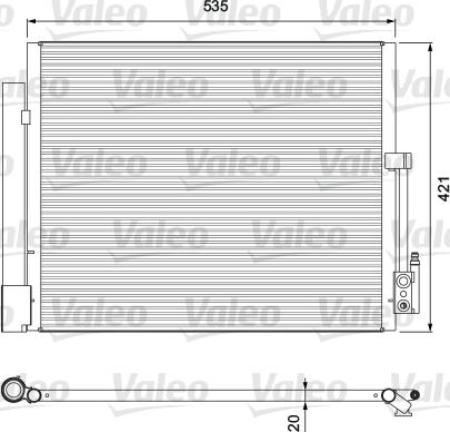 Valeo 814382 - Конденсатор, кондиціонер autozip.com.ua