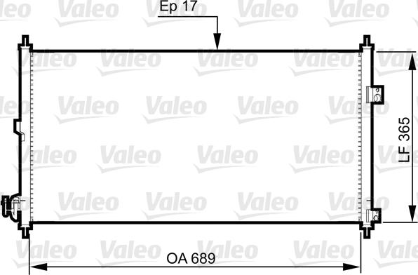 Valeo 814331 - Конденсатор, кондиціонер autozip.com.ua