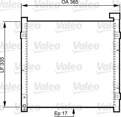 Valeo 814326 - Конденсатор, кондиціонер autozip.com.ua