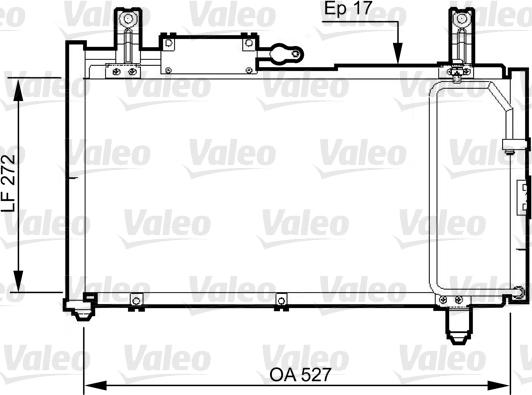 Valeo 814327 - Конденсатор, кондиціонер autozip.com.ua