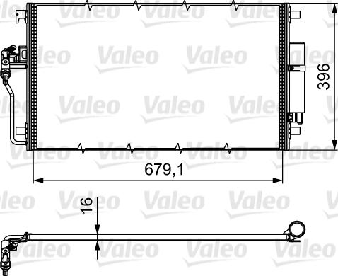 Valeo 814374 - Конденсатор, кондиціонер autozip.com.ua