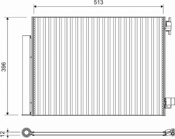 VALEO 814373 - Конденсатор, кондиціонер autozip.com.ua
