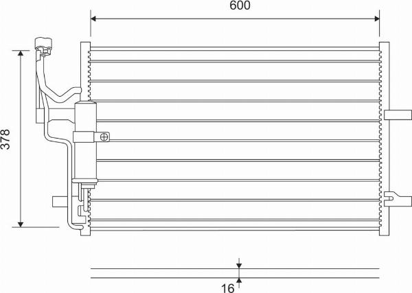 VALEO 814265 - Конденсатор, кондиціонер autozip.com.ua