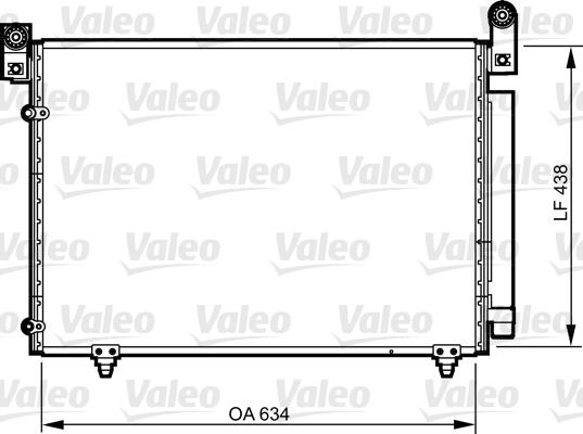 VALEO 814266 - Конденсатор, кондиціонер autozip.com.ua
