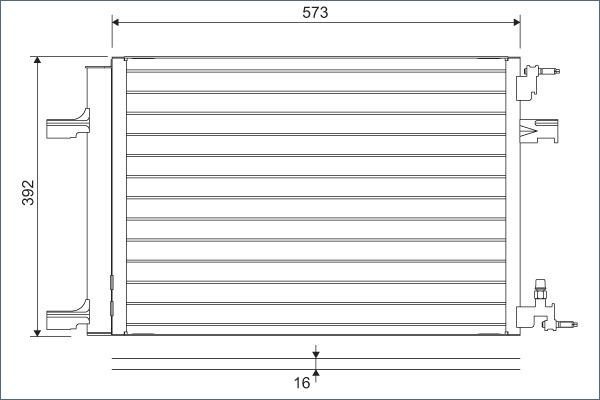 VALEO 814201 - Конденсатор, кондиціонер autozip.com.ua