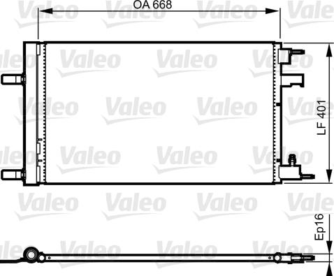 VALEO 814202 - Конденсатор, кондиціонер autozip.com.ua