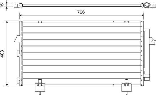 Valeo 814218 - Конденсатор, кондиціонер autozip.com.ua