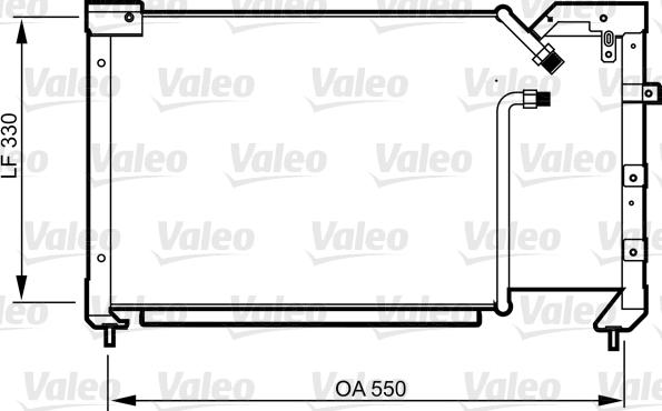 VALEO 814281 - Конденсатор, кондиціонер autozip.com.ua