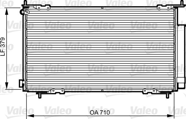 VALEO 814225 - Конденсатор, кондиціонер autozip.com.ua