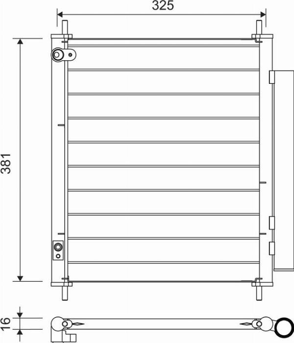 VALEO 814222 - Конденсатор, кондиціонер autozip.com.ua