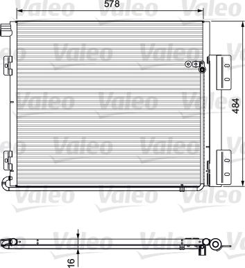 Valeo 815060 - Конденсатор, кондиціонер autozip.com.ua